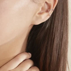 Bague D'oreille Unitaire Sara Argent Blanc