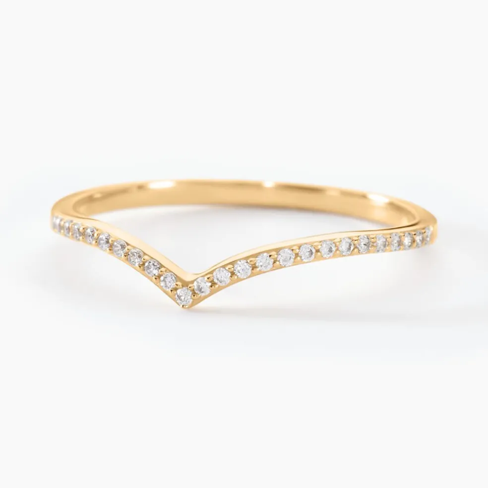 Bague Dounia Or Jaune Oxyde De Zirconium