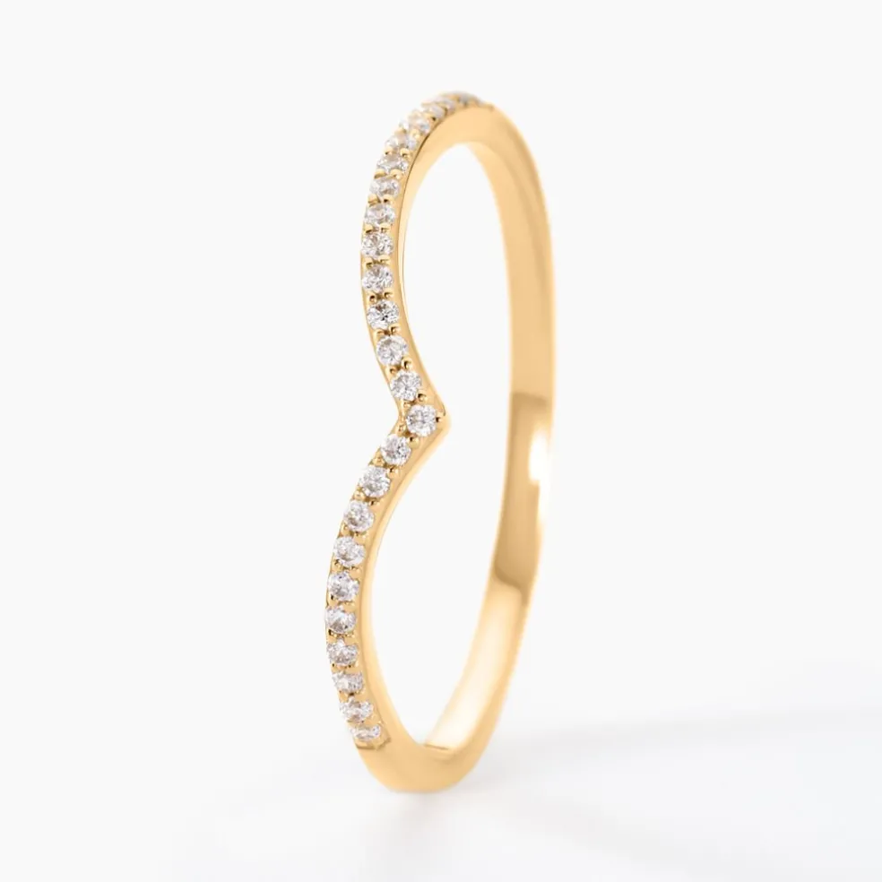 Bague Dounia Or Jaune Oxyde De Zirconium