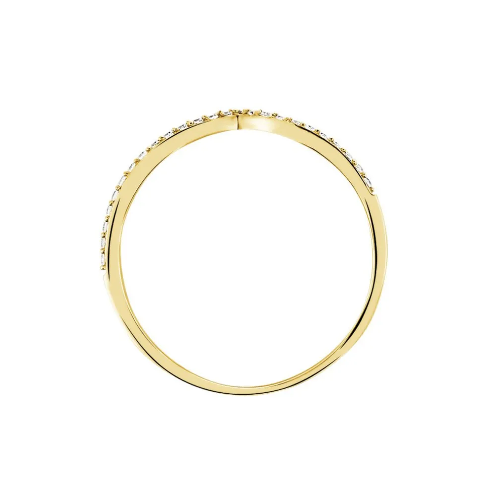 Bague Dounia Or Jaune Oxyde De Zirconium