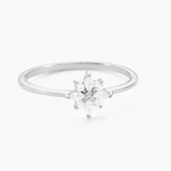 Bague Eclat Argent Blanc Oxyde De Zirconium