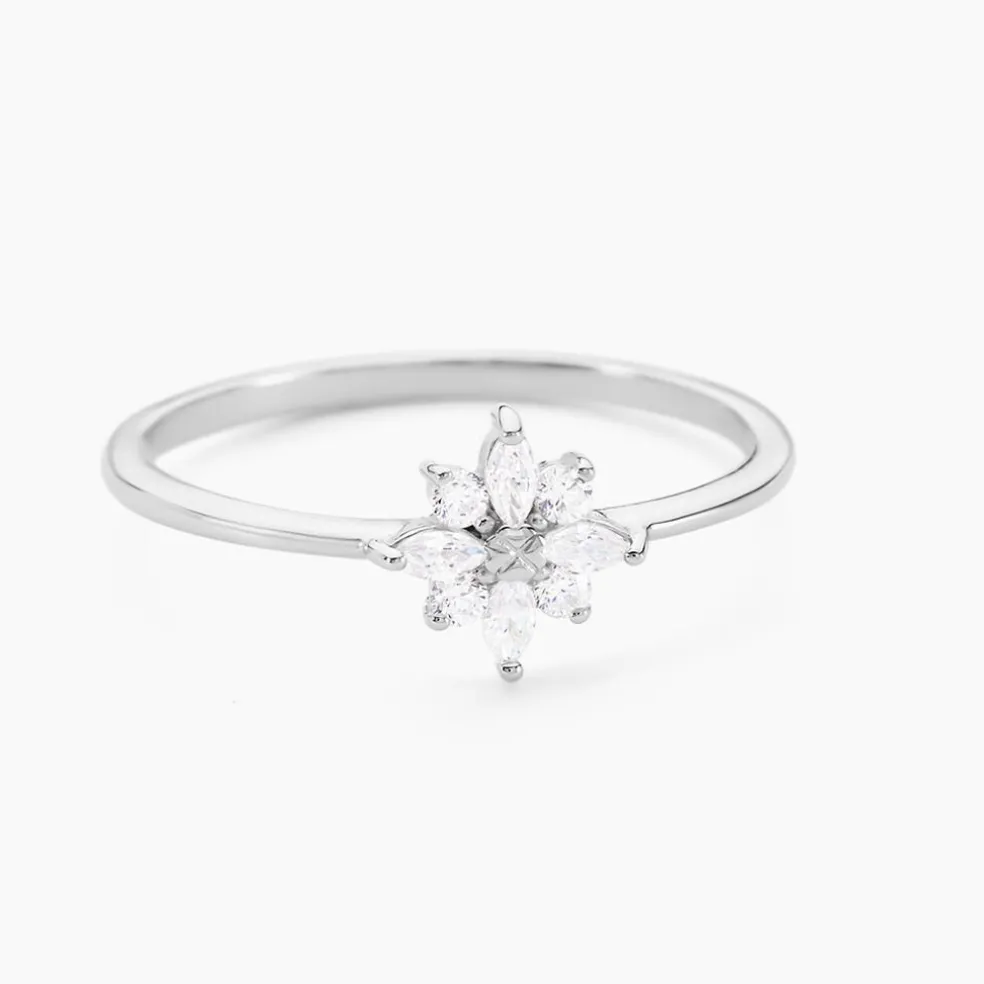 Bague Eclat Argent Blanc Oxyde De Zirconium