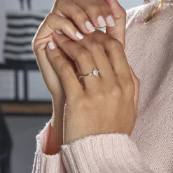 Bague Eclat Argent Blanc Oxyde De Zirconium