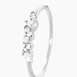 Bague Eclat D'Aurore Argent Blanc Oxyde De Zirconium