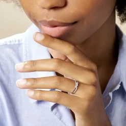 Bague Edwige Or Blanc Oxyde De Zirconium