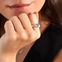 Bague Egerie Argent Blanc