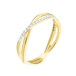 Bague Eister Or Jaune Oxyde De Zirconium