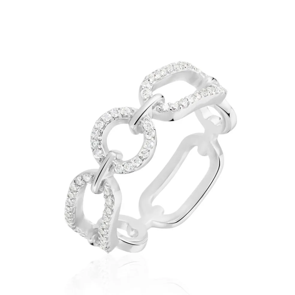 Bague Ela Argent Blanc Oxyde De Zirconium