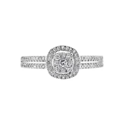 Bague Eleonoora Platine Blanc Diamant