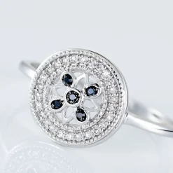 Bague Elfidiane Or Blanc Diamant