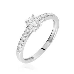 Bague Eliisa Or Blanc Diamant