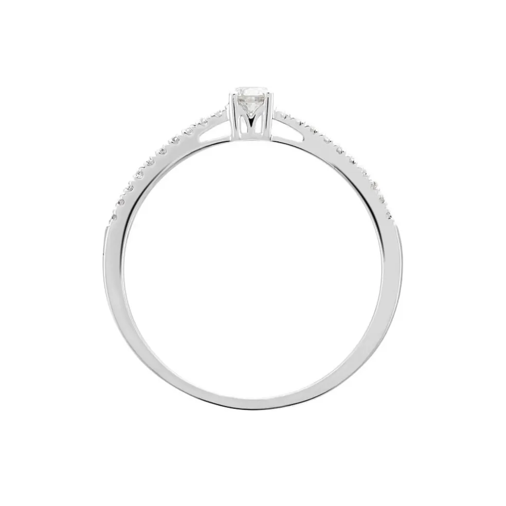 Bague Eliisa Or Blanc Diamant