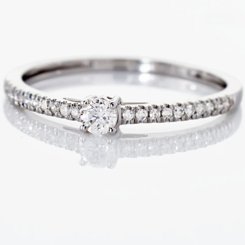 Bague Eliisa Or Blanc Diamant