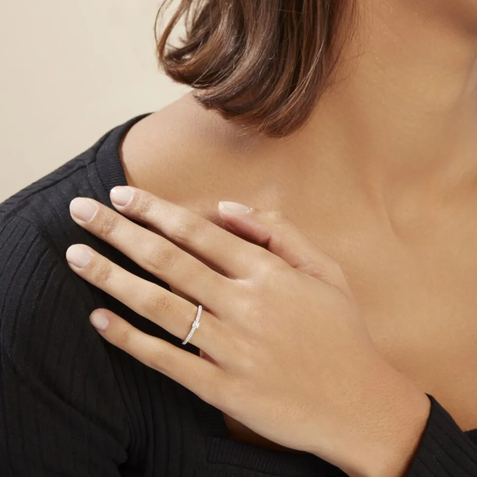 Bague Eliisa Or Blanc Diamant