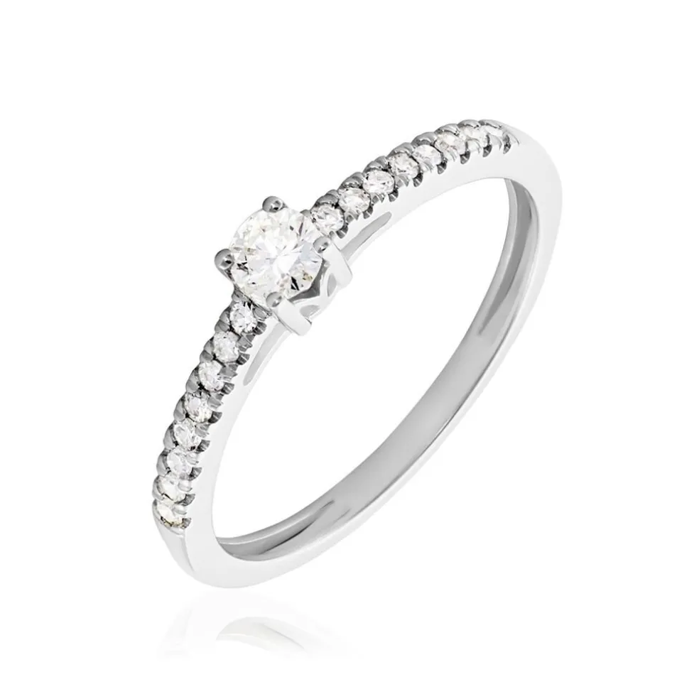 Bague Eliisa Or Blanc Diamant