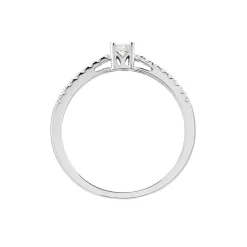 Bague Eliisa Or Blanc Diamant