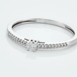 Bague Eliisa Or Blanc Diamant