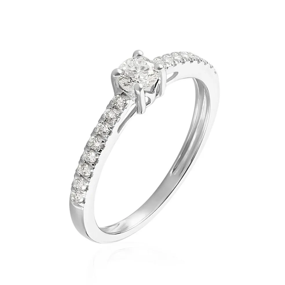Bague Eliisa Or Blanc Diamant