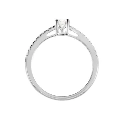 Bague Eliisa Or Blanc Diamant