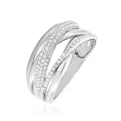 Bague Elodea Or Blanc Diamant