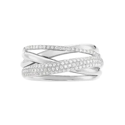 Bague Elodea Or Blanc Diamant