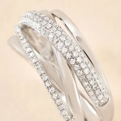 Bague Elodea Or Blanc Diamant