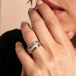 Bague Elodea Or Blanc Diamant