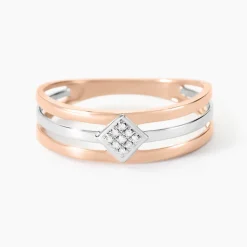 Bague Elsa Or Bicolore Diamant