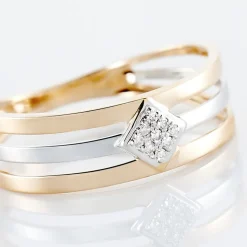 Bague Elsa Or Bicolore Diamant