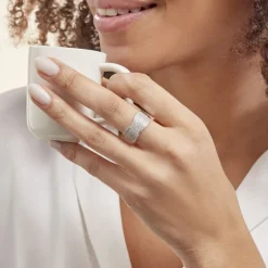 Bague Elyne Or Blanc Diamant