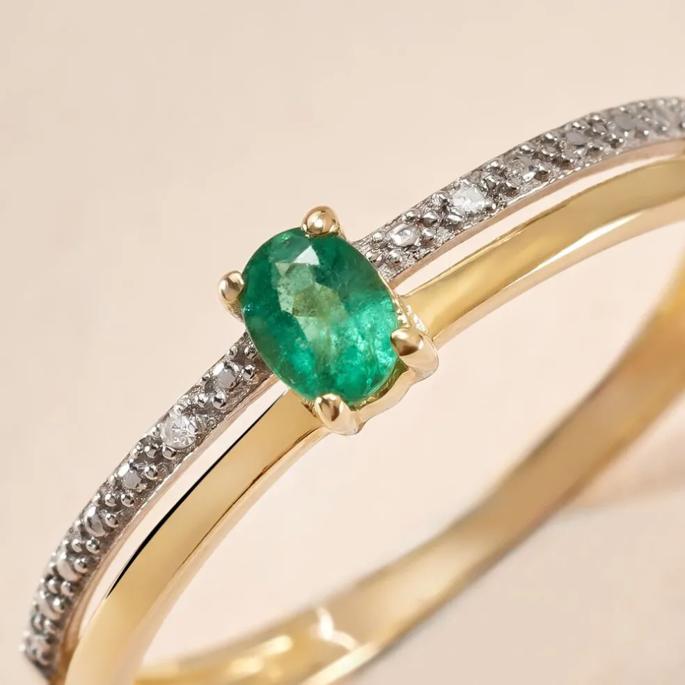 Bague Emeald Is The New Black Or Jaune Emeraude Diamant