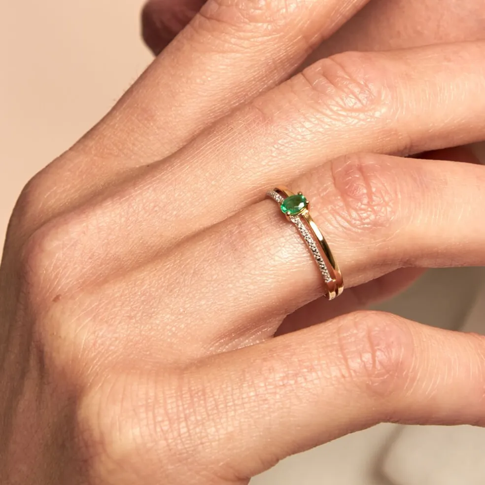 Bague Emeald Is The New Black Or Jaune Emeraude Diamant