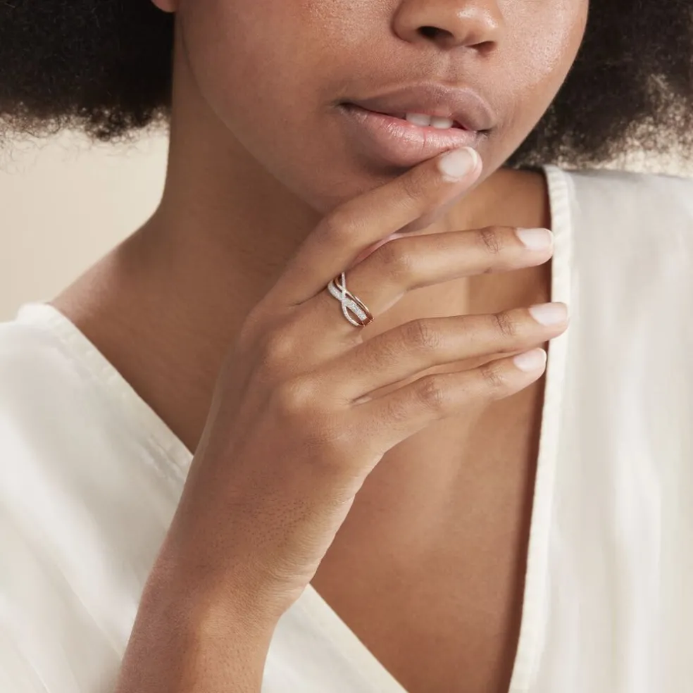 Bague Emilie Or Rose Diamant