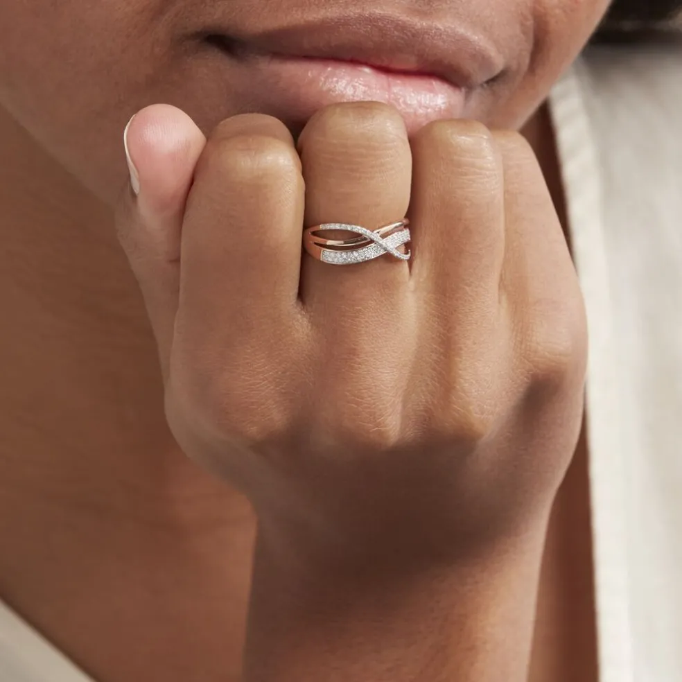 Bague Emilie Or Rose Diamant