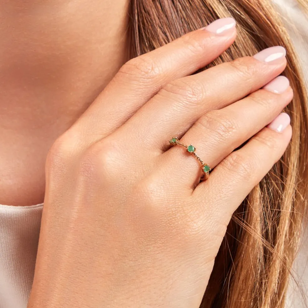Bague Esmerald Rendez Vous Or Jaune Emeraude