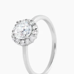 Bague Eternite Argent Blanc Oxyde De Zirconium