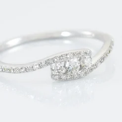Bague Eternite Or Blanc Diamant