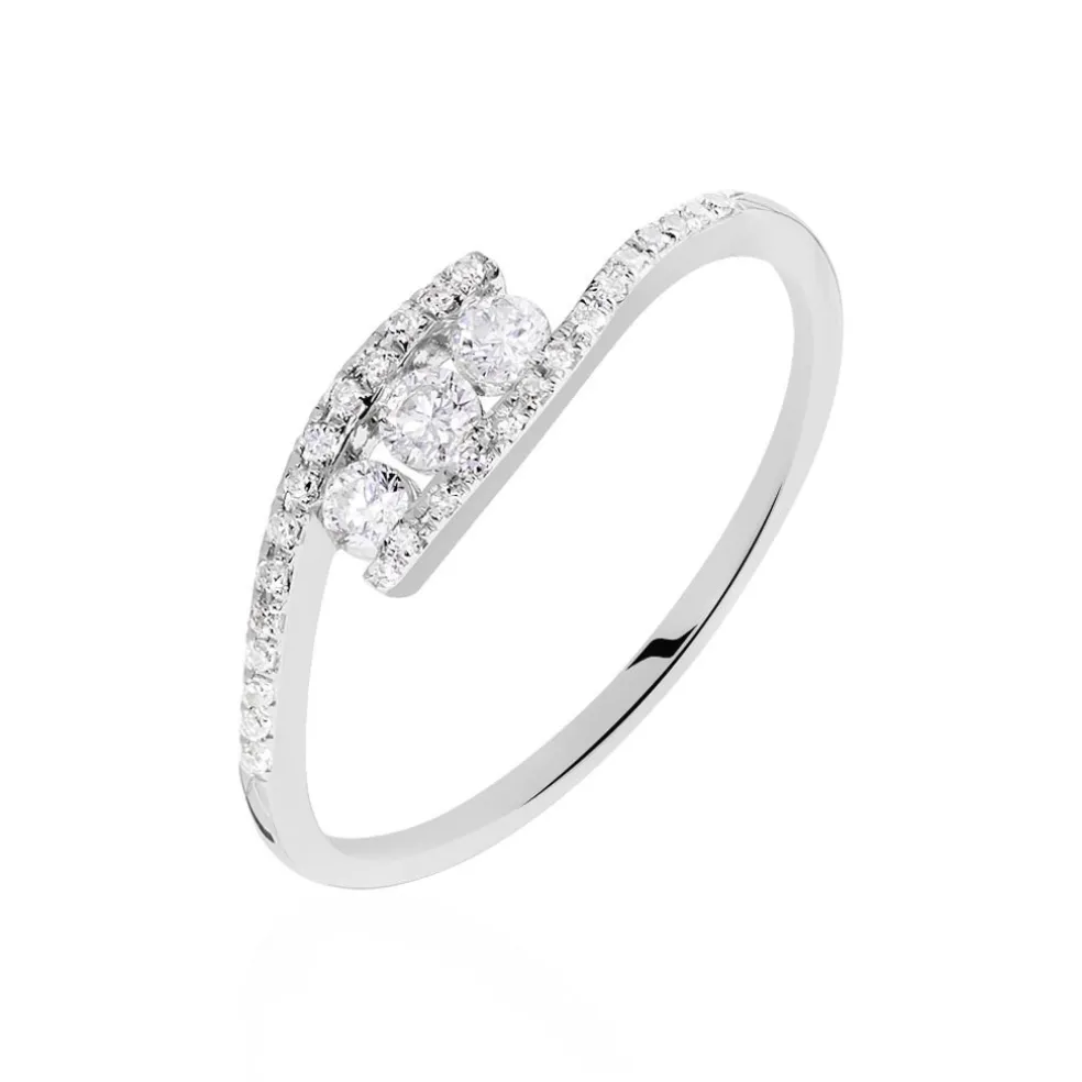 Bague Eternite Or Blanc Diamant