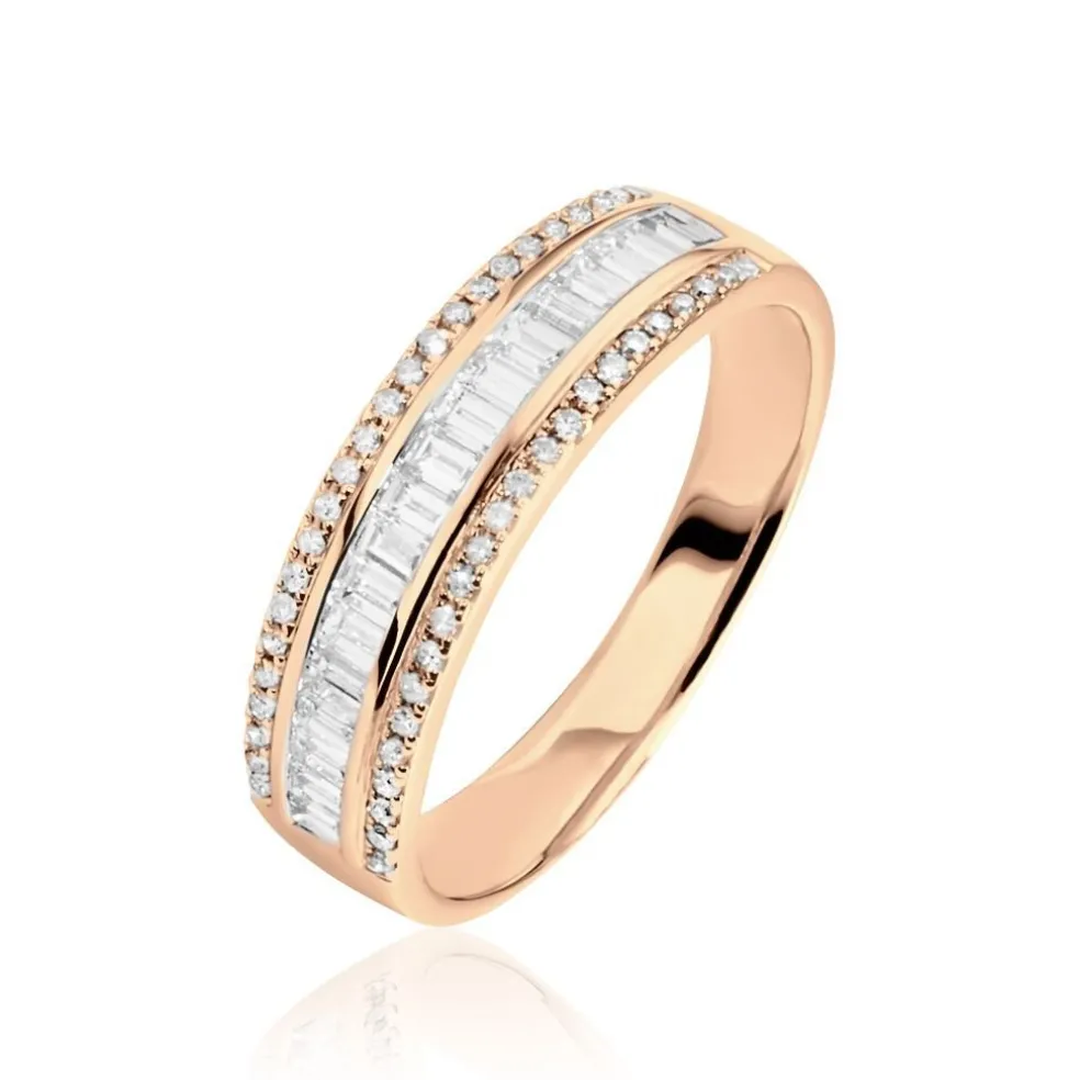 Bague Eugenie Or Rose Diamant