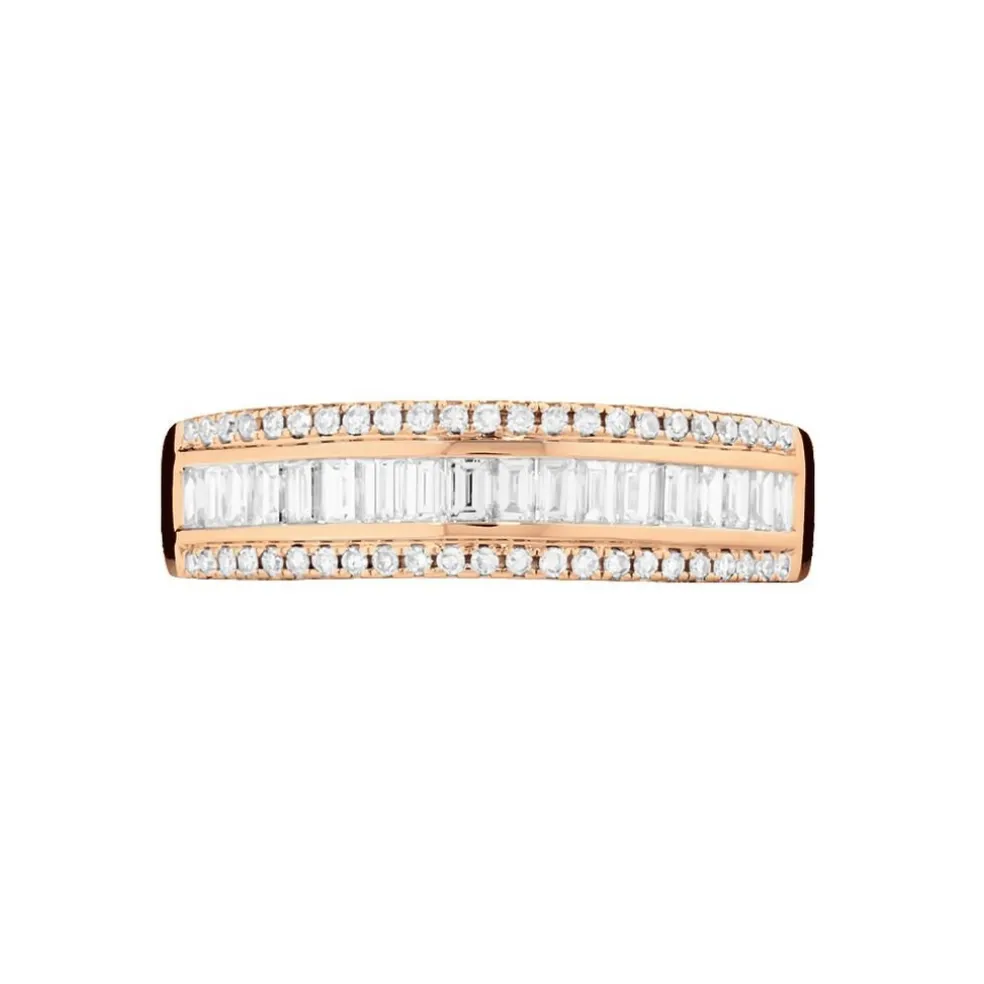 Bague Eugenie Or Rose Diamant