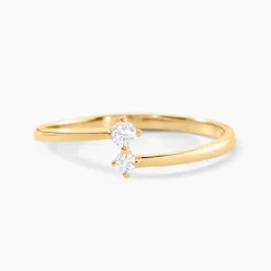 Bague Eugenio Or Jaune Diamant Synthétique