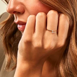 Bague Eugenio Or Jaune Diamant Synthétique