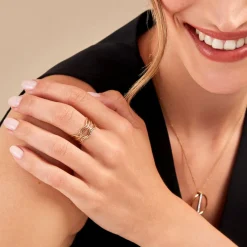 Bague Eva Acier Jaune