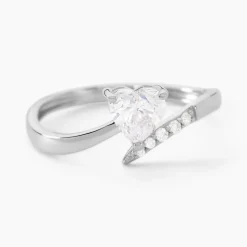 Bague Eva Or Blanc Oxyde De Zirconium