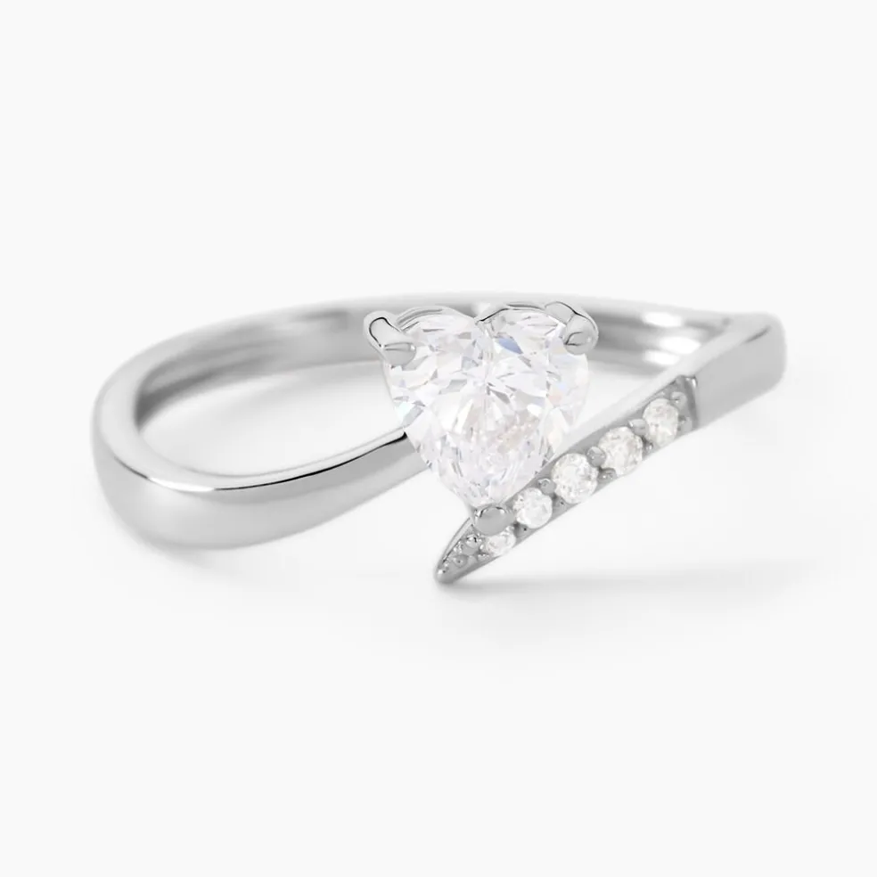 Bague Eva Or Blanc Oxyde De Zirconium