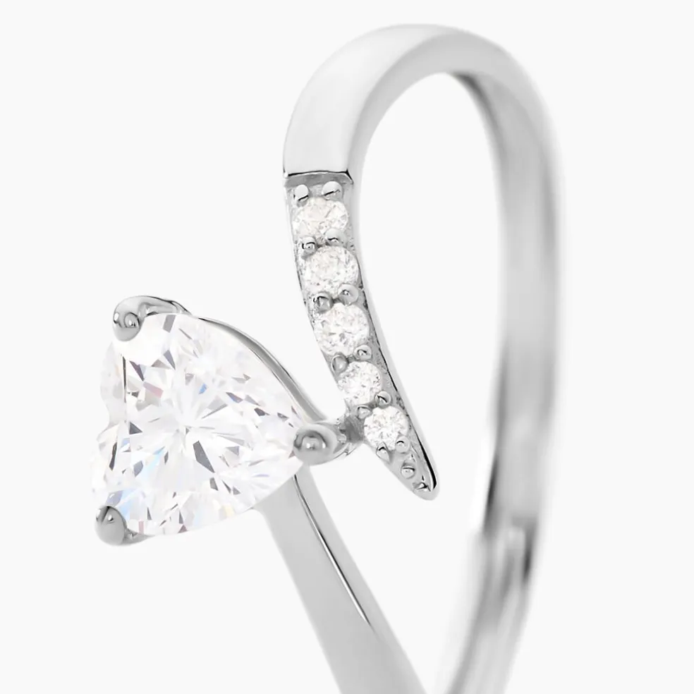 Bague Eva Or Blanc Oxyde De Zirconium