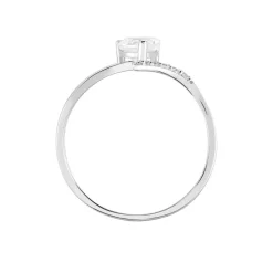 Bague Eva Or Blanc Oxyde De Zirconium