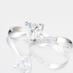 Bague Eva Or Blanc Oxyde De Zirconium