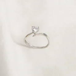 Bague Eva Or Blanc Oxyde De Zirconium