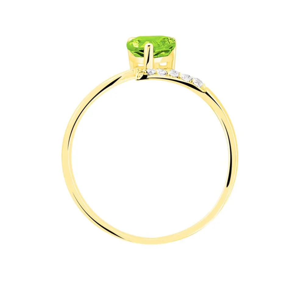 Bague Eva Or Jaune Péridot Et Diamant
